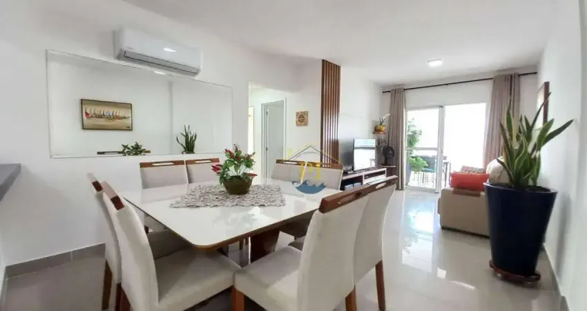 Apartamento com 3 dormitórios à venda, 126 m² por r$ 1.270.000 - canto do forte - praia grande/sp