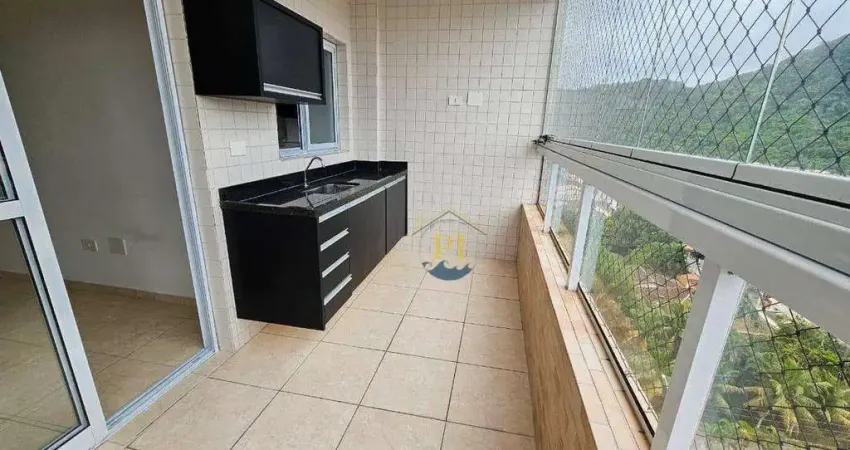 Apartamento com 2 dormitórios à venda, 59 m² por r$ 520.000 - canto do forte - praia grande/sp