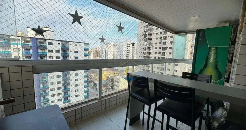 Apartamento com 2 dormitórios à venda, 100 m² por r$ 750.000 - vila guilhermina - praia grande/sp