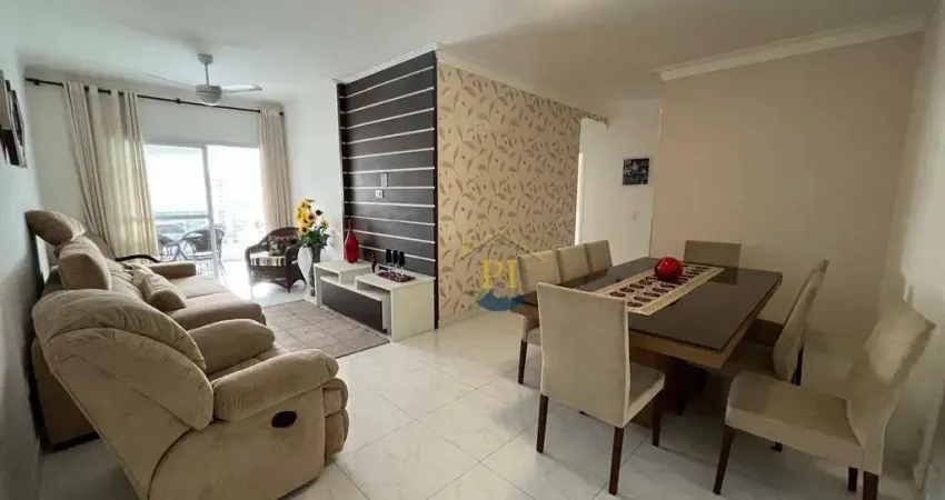 Apartamento com 3 dormitórios para alugar, 130 m² por r$ 7.000/mês - canto do forte - praia grande/sp