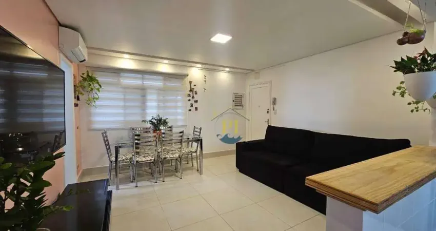 Apartamento com 3 dormitórios à venda, 70 m² por r$ 440.000 - canto do forte - praia grande/sp