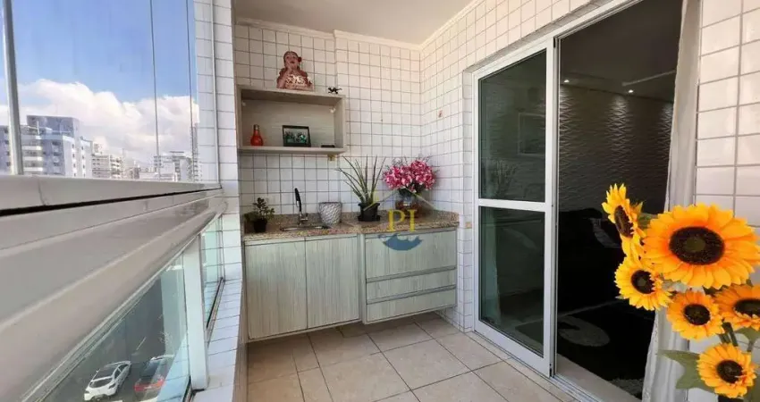 Apartamento com 2 dormitórios à venda, 74 m² por r$ 600.000 - vila assunção - praia grande/sp