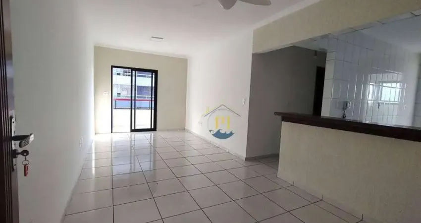 Apartamento com 2 dormitórios para alugar, 84 m² por r$ 3.200/mês - vila guilhermina - praia grande/sp
