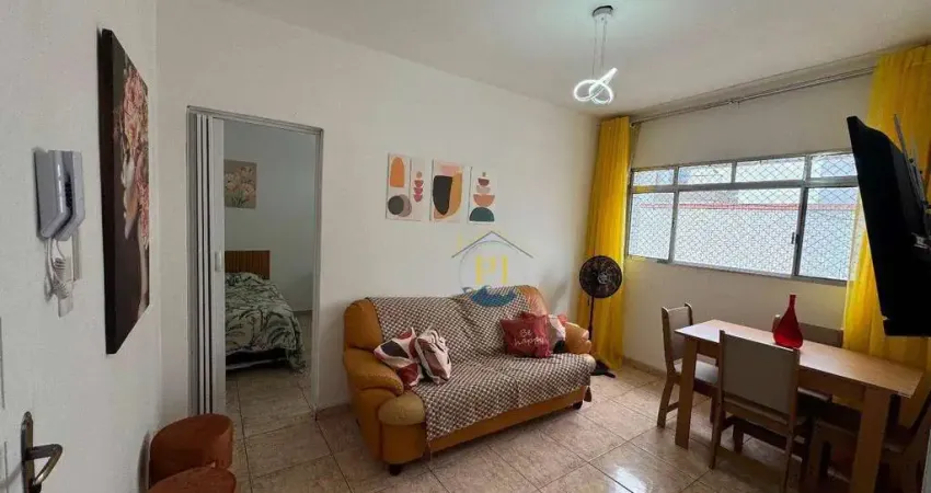 Apartamento com 1 dormitório à venda, 46 m² por r$ 295.000 - boqueirão - praia grande/sp