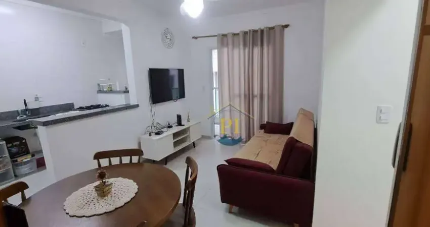 Apartamento com 1 dormitório à venda, 44 m² por r$ 385.000 - canto do forte - praia grande/sp