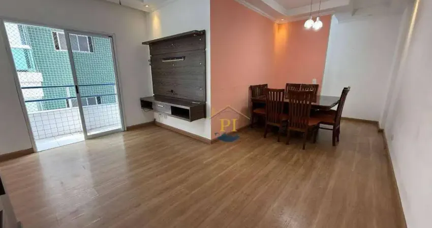 Apartamento com 2 dormitórios para alugar, 82 m² por r$ 3.400/mês - canto do forte - praia grande/sp