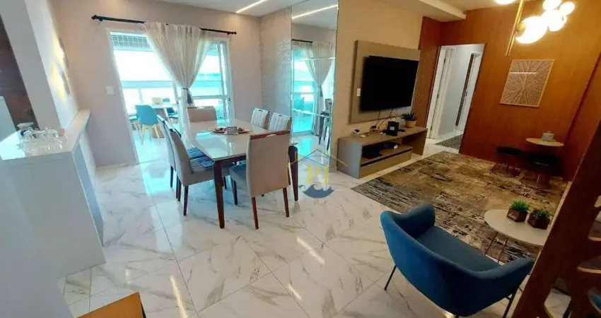 Apartamento com 3 dormitórios à venda, 118 m² por r$ 1.350.000 - boqueirão - praia grande/sp