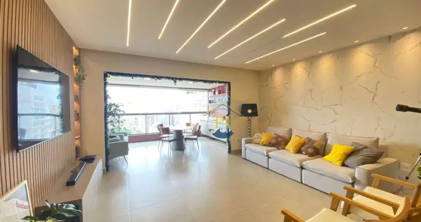 Apartamento com 3 dormitórios à venda, 146 m² por R$ 1.650.000,00 - Guilhermina - Praia Grande/SP