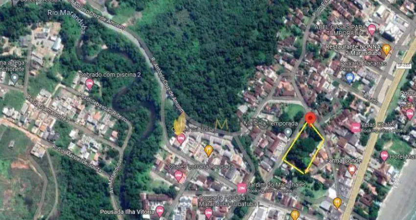 Terreno à venda, 4000 m² por R$ 6.000.000,00 - Maranduba - Ubatuba/SP
