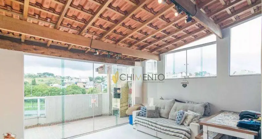 Cobertura com 2 dormitórios à venda, 90 m² por R$ 450.000 - Vila Pires - Santo André/SP
