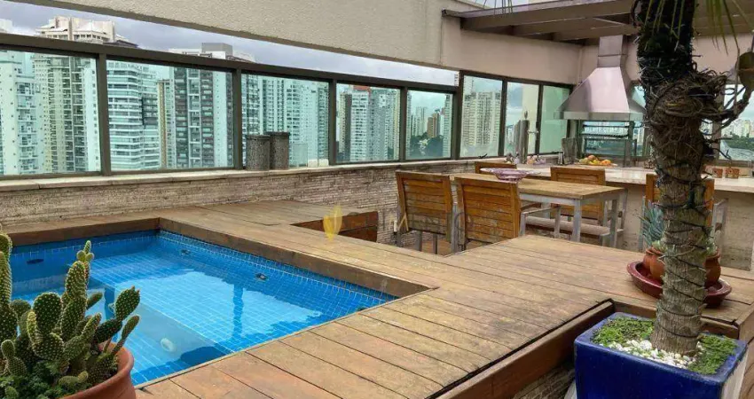 Cobertura com 3 dormitórios à venda, 240 m² por R$ 4.190.000 - Campo Belo - São Paulo/SP
