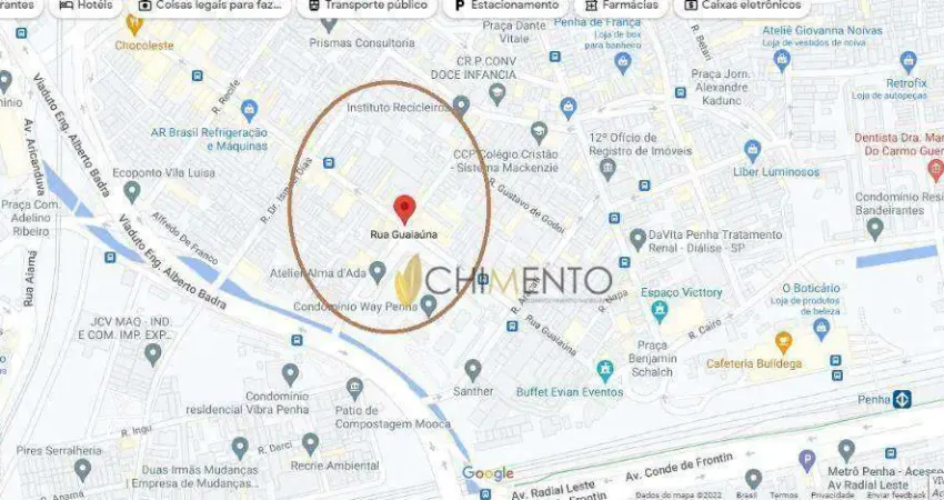 Terreno à venda, 2000 m² por R$ 8.000.000,00 - Penha - São Paulo/SP
