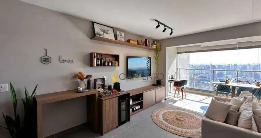 Apartamento com 1 dormitório à venda, 43 m² por R$ 690.000,00 - Santo Amaro - São Paulo/SP