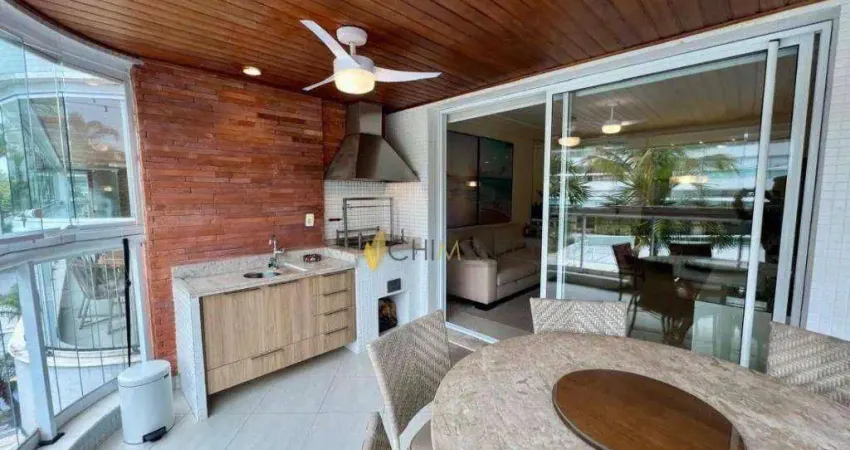 Apartamento com 3 dormitórios à venda, 130 m² por R$ 3.200.000 - Riviera de São Lourenço - Bertioga/SP