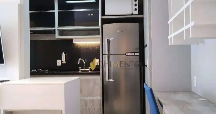 Apartamento com 1 dormitório para alugar, 41 m² por R$ 5.420,00/mês - Brooklin - São Paulo/SP