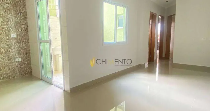 Apartamento com 2 dormitórios à venda, 57 m² por R$ 340.000,00 - Vila Tibiriçá - Santo André/SP