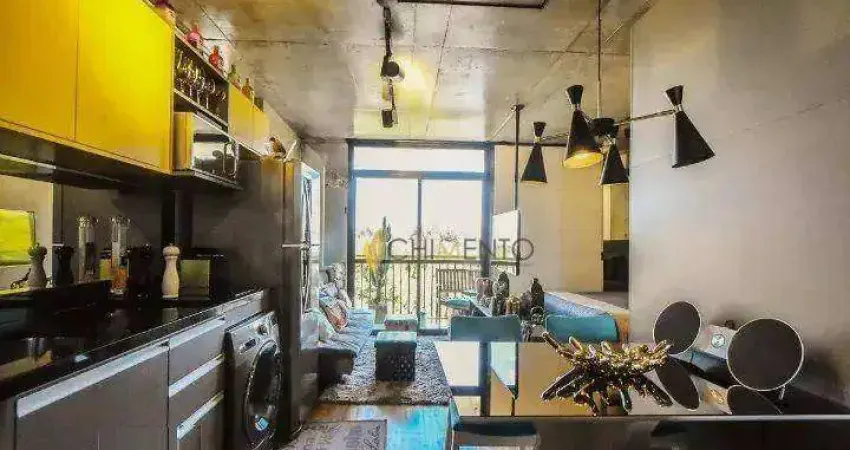 Apartamento com 1 dormitório à venda, 35 m² por R$ 489.000,00 - Santo Amaro - São Paulo/SP