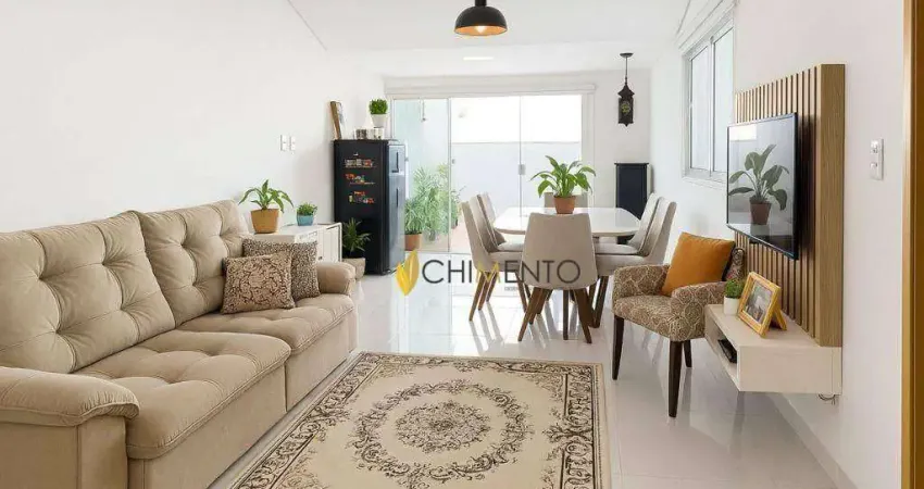 Cobertura com 2 dormitórios à venda, 130 m² por R$ 840.000,00 - Campestre - Santo André/SP