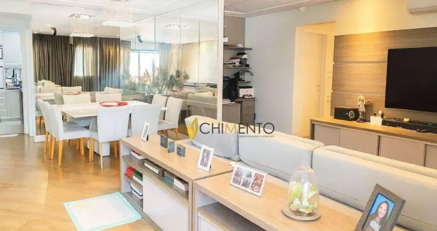 Apartamento com 3 dormitórios à venda, 114 m² - jardim - santo andré/sp