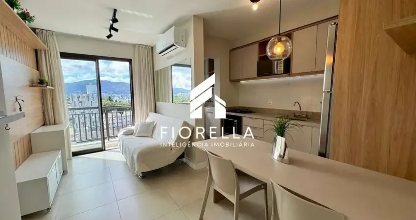 Apartamento porteira fechada a venda com 01 dormitório localizado no bairro carvoeira - florianópolis/sc