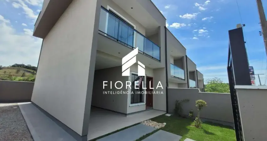 Sobrado novo à venda com 02 suítes, no bairro sertão do maruim, são josé-sc.