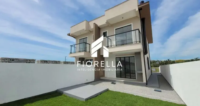 Sobrado novo à venda com 03 dormitórios, sendo 01 suíte, no sertão do maruim, são josé-sc.