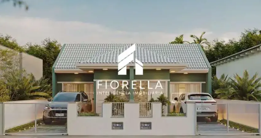 Casa geminada com 02 dormitórios no loteamento lisboa iii - são josé sc