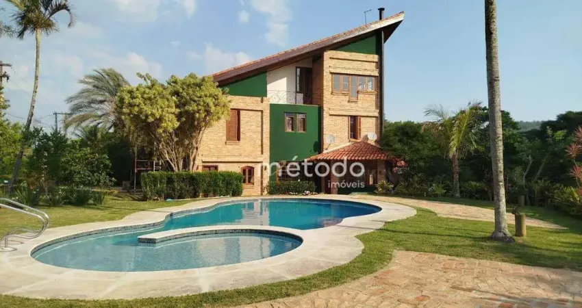 Casa com 6 dormitórios à venda, 450 m² por r$ 3.400.000 - condomínio residencial alpes de guararema - guararema/sp