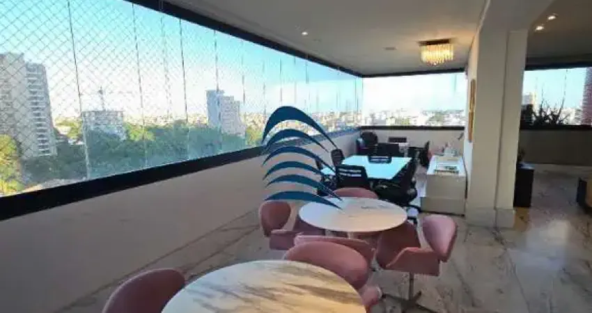 LE CORBUSIER - Horto Florestal | 4 Quartos (3 Suítes) | Vista Mar | Varanda Integrada e Área Social em Mármore Branco