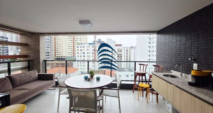 Apartamento  na  Barra 2/4, sendo uma suíte, banheiro social, sala, varanda gourmet, cozinha americana