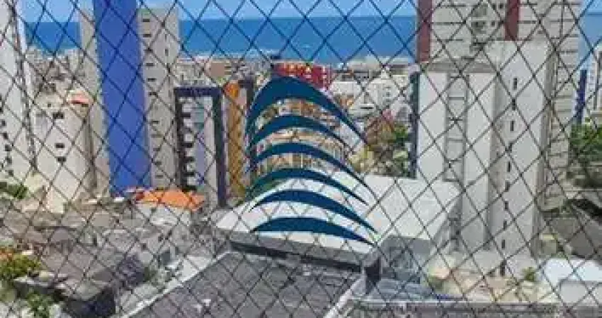 Apartamento porteira fechada na Pituba com 3 quartos sendo 1 suíte e dependência, andar alto, nascente, vista mar, ventilado,  110m2, 03 banheiros