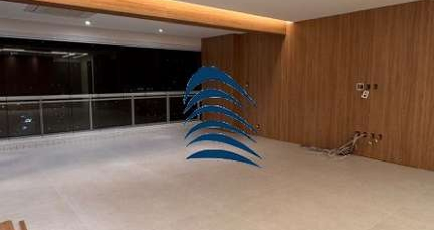 Apartamento 3 suítes com closet, varanda gourmet integrada à cozinha com churrasqueira a carvão, andar altíssimo, vista mar, dependência completa