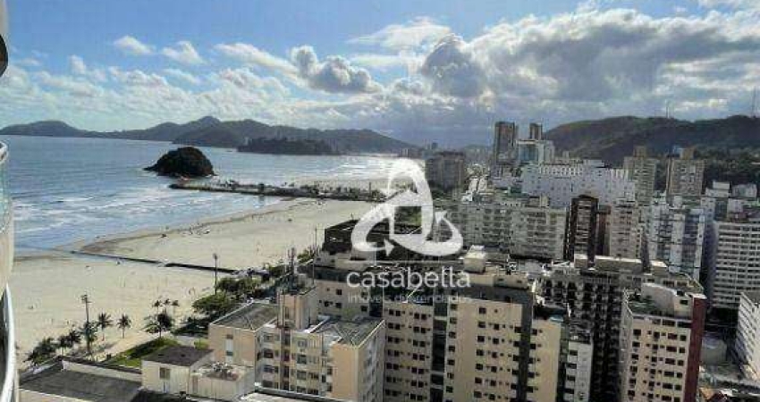Apartamento com 1 dormitório para alugar, 53 m² por R$ 5.800,02/mês - Pompéia - Santos/SP