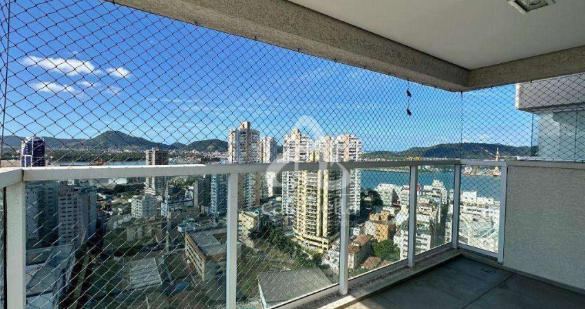 Apartamento com 2 dormitórios, 77 m² - venda por R$ 1.100.000,00 ou aluguel por R$ 6.500,00/mês - Ponta da Praia - Santos/SP