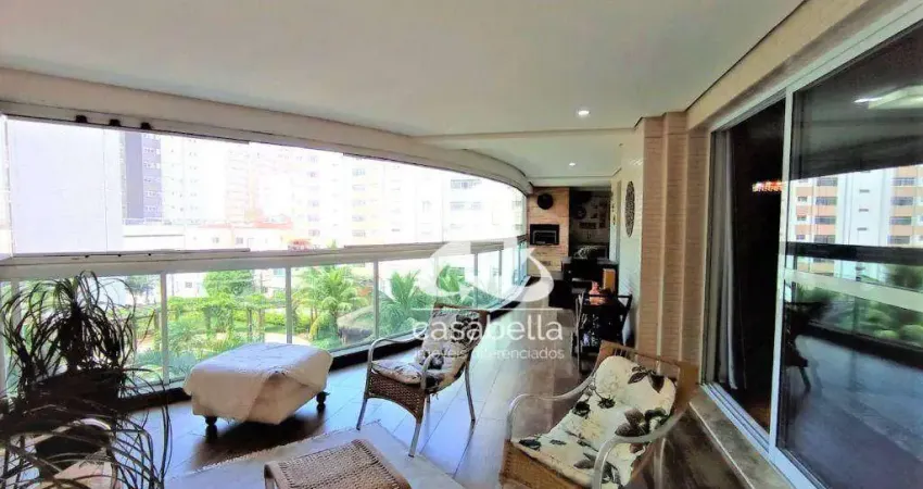 Apartamento com 4 dormitórios à venda, 204 m² por R$ 2.500.000,00 - Embaré - Santos/SP
