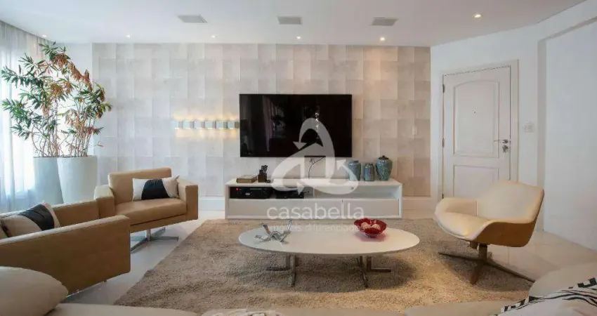 Apartamento com 4 dormitórios, 204 m² - venda por r$ 2.480.000,00 ou aluguel por r$ 18.000,00/mês - gonzaga - santos/sp