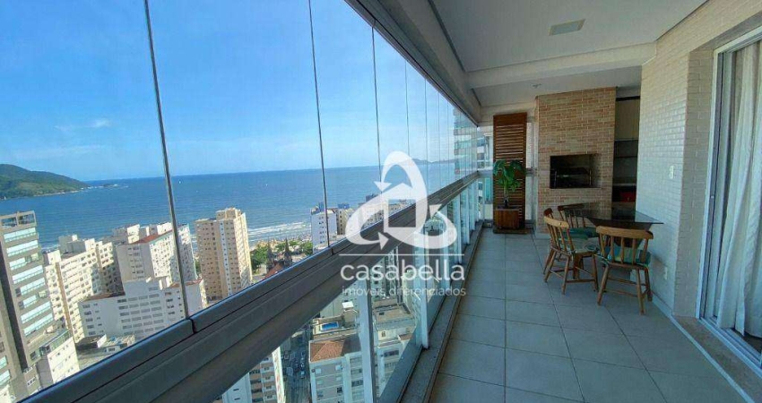 Apartamento com 3 dormitórios para alugar, 193 m² por R$ 21.000,00/mês - Embaré - Santos/SP