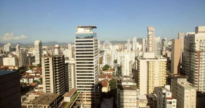 Apartamento com 2 dormitórios para alugar, 86 m² por R$ 7.000,02/mês - Gonzaga - Santos/SP