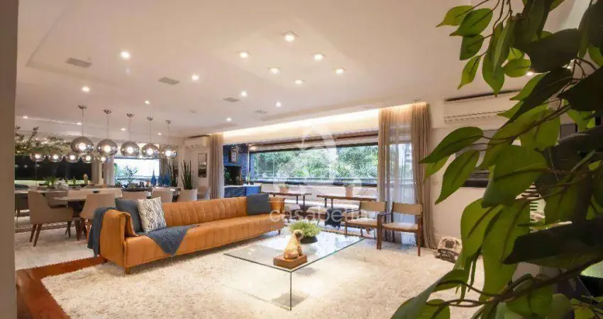 Apartamento com 4 dormitórios à venda, 214 m² por r$ 2.800.000,00 - vila rica - santos/sp