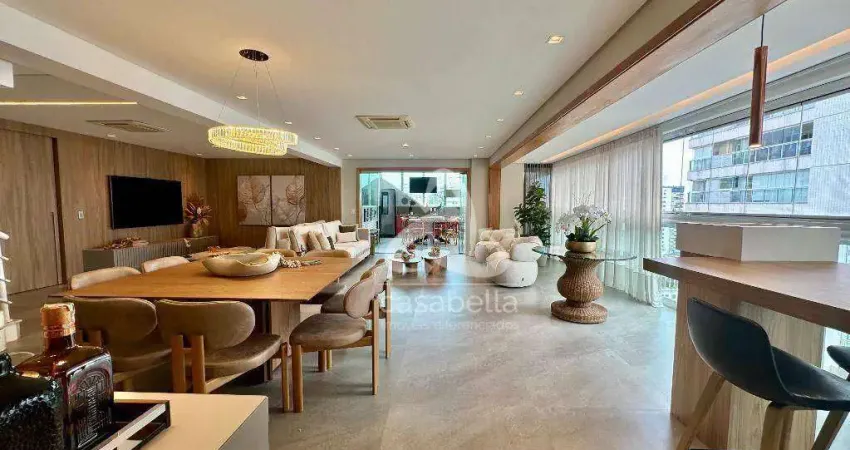 Cobertura com 4 dormitórios à venda, 242 m² por r$ 5.500.000,00 - gonzaga - santos/sp