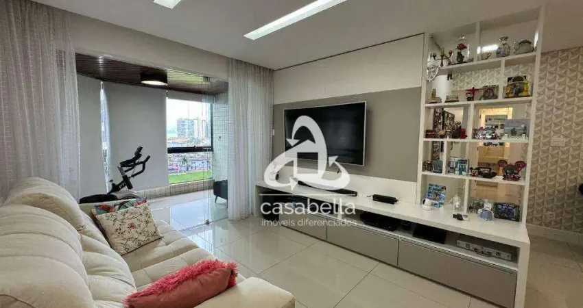 Apartamento com 3 dormitórios para alugar, 150 m² por r$ 9.000,00 - ponta da praia - santos/sp