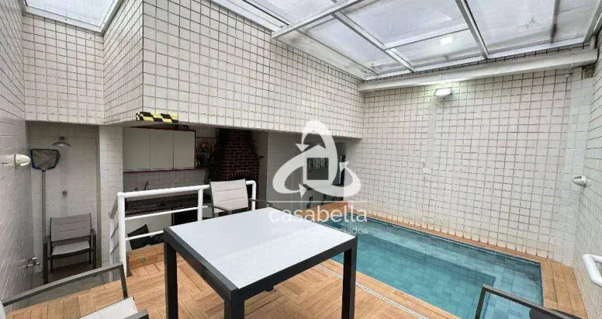 Cobertura com 3 dormitórios à venda, 137 m² por R$ 1.100.000,00 - Campo Grande - Santos/SP