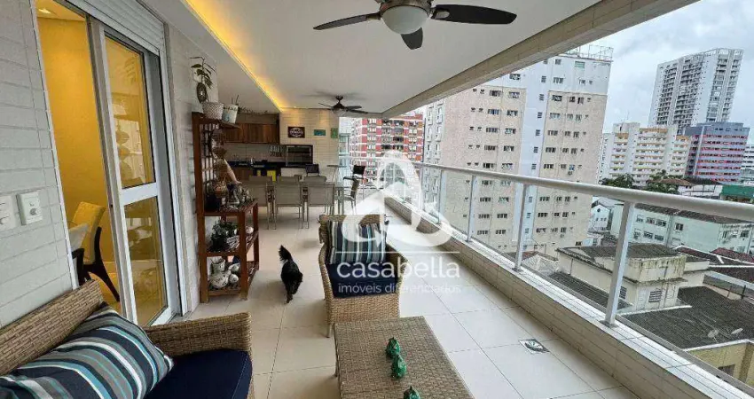 Apartamento com 3 dormitórios à venda, 167 m² por R$ 2.350.000,00 - Boqueirão - Santos/SP
