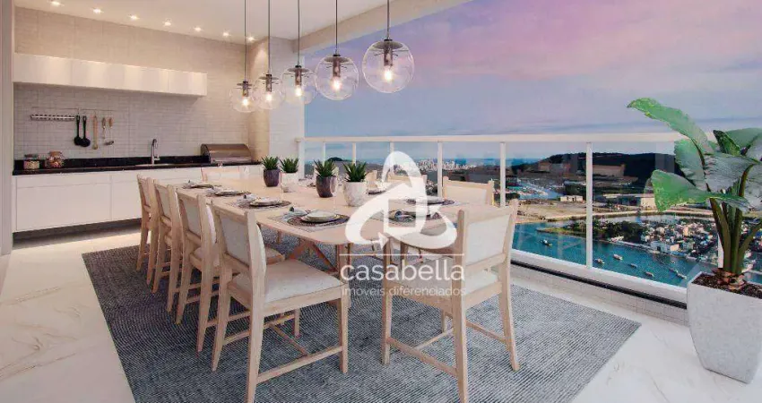 Apartamento com 3 dormitórios à venda, 227 m² por R$ 5.150.000,00 - Ponta da Praia - Santos/SP