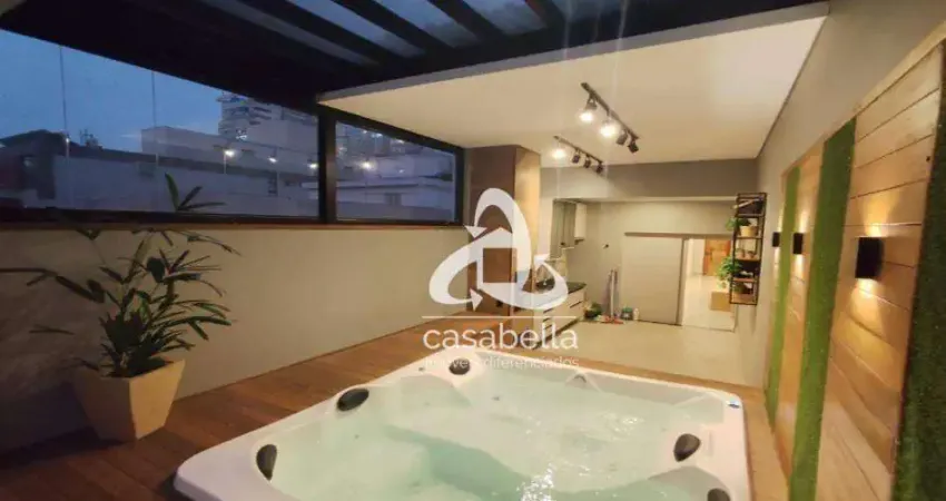 Cobertura com 3 dormitórios à venda, 191 m² por R$ 1.849.000,00 - Pompéia - Santos/SP