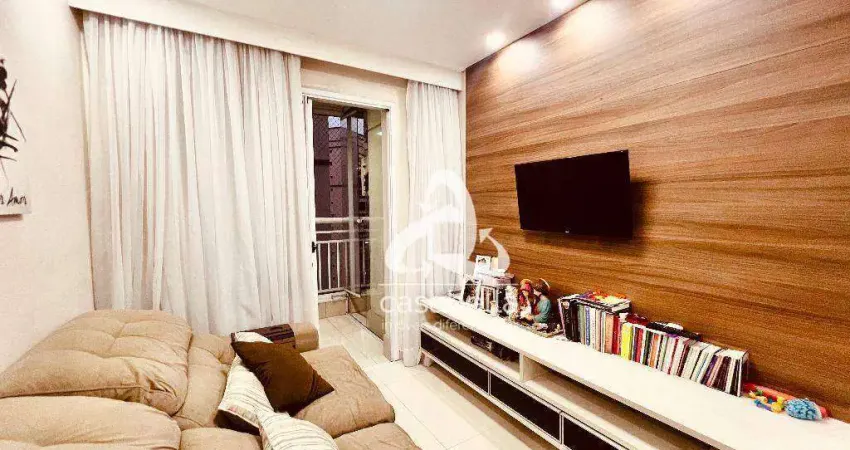 Apartamento com 2 dormitórios à venda, 63 m² por R$ 580.000,00 - Marapé - Santos/SP