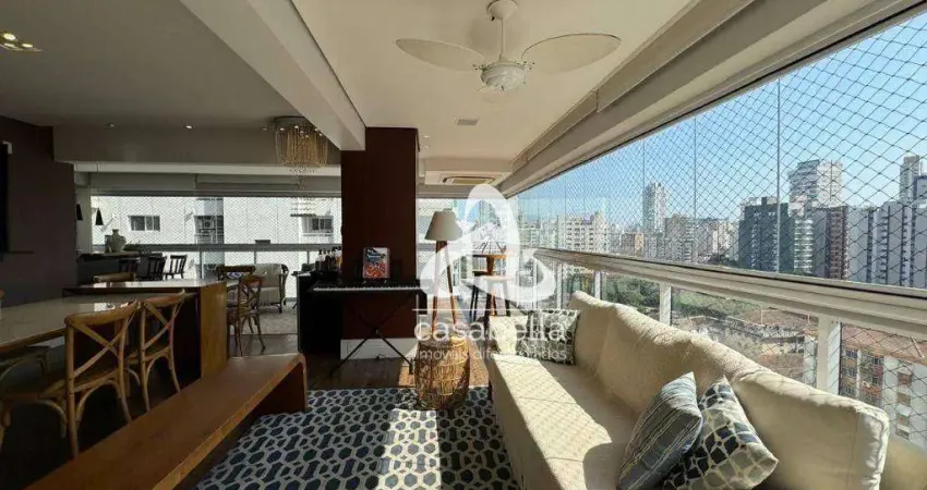 Apartamento com 3 dormitórios à venda, 171 m² por r$ 2.610.000,00 - embaré - santos/sp