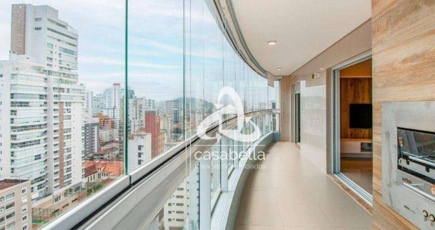 Apartamento com 3 dormitórios à venda, 132 m² por R$ 1.650.000,00 - Boqueirão - Santos/SP