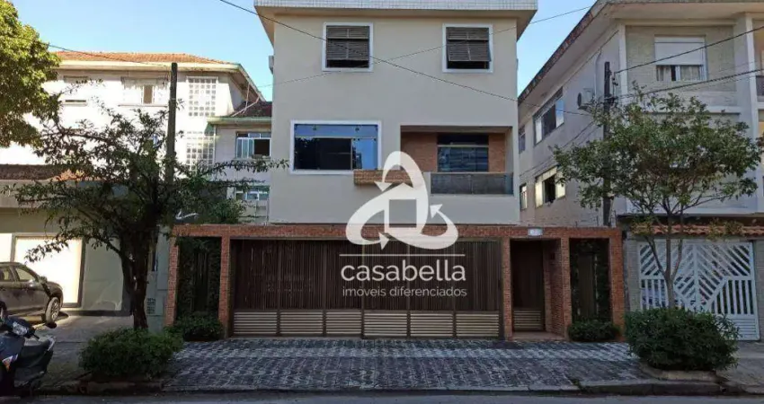 Casa com 4 dormitórios para alugar, 250 m² por R$ 12.000,00/mês - Embaré - Santos/SP