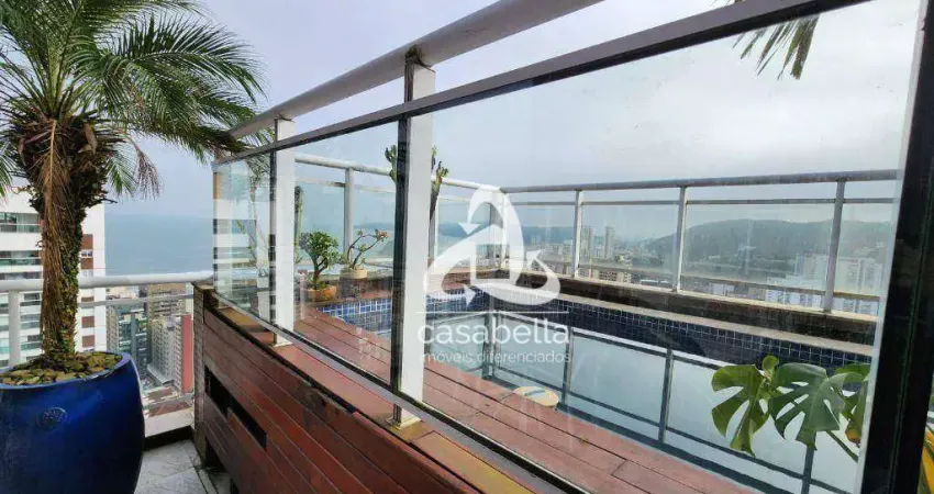 Cobertura com 3 dormitórios à venda, 186 m² por R$ 2.130.000,00 - Pompéia - Santos/SP